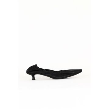 Bueno Shoes 30WA24268 Siyah Deri Kadın Topuklu Ayakkabı