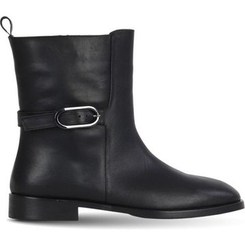 Bueno Shoes 30WB25554 Siyah Deri Kadın Düz Bot