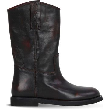 Bueno Shoes 39WB810 Bordo Atlas Deri Kadın Düz Bot