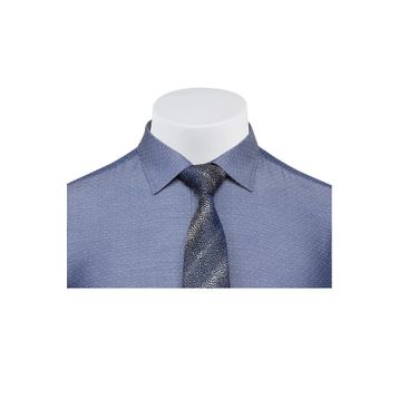Buenza 41104 Lacivert Slim Fit Noktalı Erkek Gömlek
