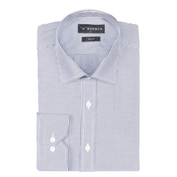 Buenza SRY 1029 Lacivert Uzun Kol Slim Fit Erkek Gömlek