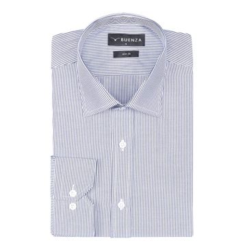 Buenza SRY 1029 Lacivert Uzun Kol Slim Fit Erkek Gömlek