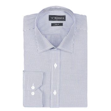 Buenza SRY 1029 Lacivert Uzun Kol Slim Fit Erkek Gömlek