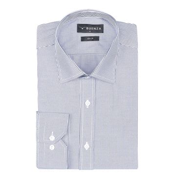 Buenza SRY 1029 Lacivert Uzun Kol Slim Fit Erkek Gömlek