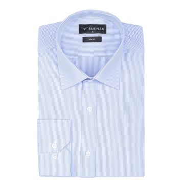 Buenza SRY 1029 Mavi Uzun Kol Slim Fit Erkek Gömlek