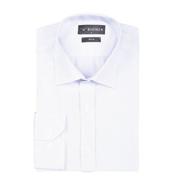 Buenza SRY 1799 Lacivert Uzun Kol Slim Fit Erkek Gömlek