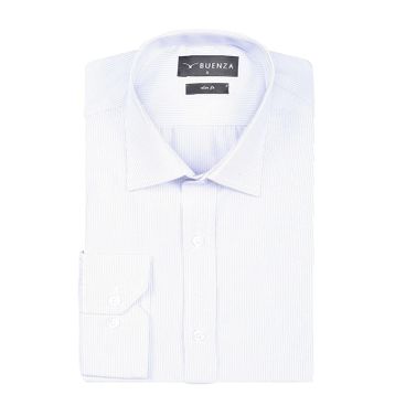 Buenza SRY 1799 Lacivert Uzun Kol Slim Fit Erkek Gömlek