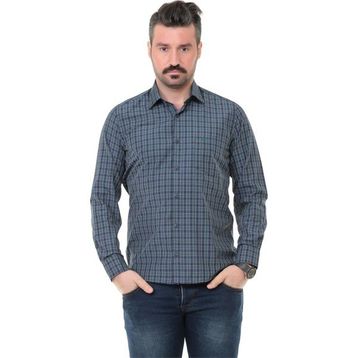 Buenza SRY 2999 Yeşil Klasik Kesim Uzun Kol Erkek Gömlek