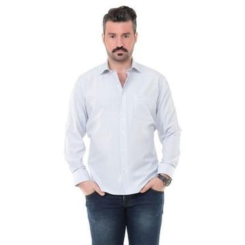 Buenza SY 1951 Gri Uzun Kol Erkek Gömlek