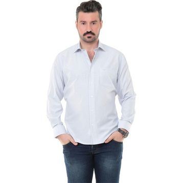 Buenza SY 1951 Gri Uzun Kol Erkek Gömlek
