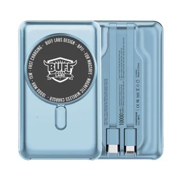 Buff BP11 10000 mAh Magsafe Dijital Ekranlı Mavi Powerbank