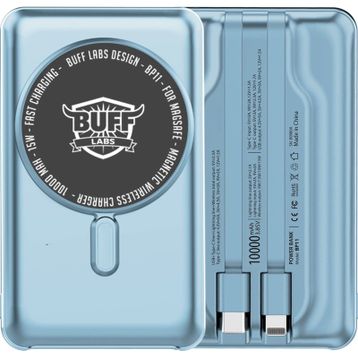 Buff BP11 Magsafe Dahili Kablolu 10.000 mAh Açık Mavi Powerbank