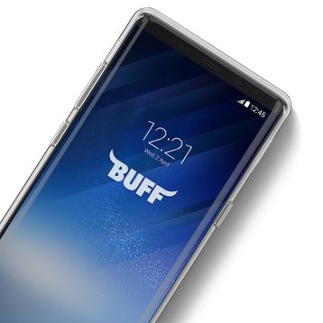 Buff Galaxy Note 8 Air Hybrid Smoke Siyah Kılıf