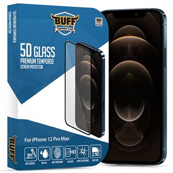 Buff iPhone 12 Pro Max 5D Glass Ekran Koruyucu
