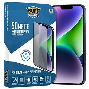 Buff iPhone 14 Plus 13 Pro Max 5D Matte Ekran Koruyucu