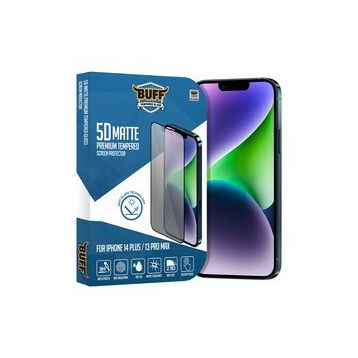 Buff iPhone 14 Plus 13 Pro Max 5D Matte Ekran Koruyucu