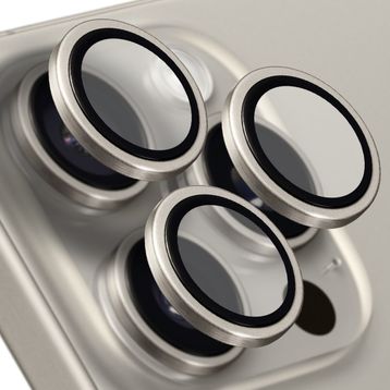 Buff iPhone 15 Pro Max / 15 Pro Gray Titanyum Kamera Lens Koruyucu