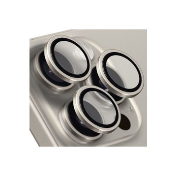 Buff iPhone 15 Pro Max / 15 Pro Gray Titanyum Kamera Lens Koruyucu