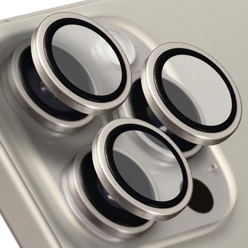 Buff iPhone 15 Pro Max / 15 Pro Gray Titanyum Kamera Lens Koruyucu