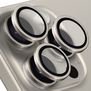 Buff iPhone 15 Pro Max / 15 Pro Gray Titanyum Kamera Lens Koruyucu