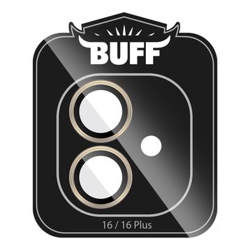 Buff iPhone 16 Plus / iPhone 16 V2 Gri Metal Kamera Lens Koruyucu