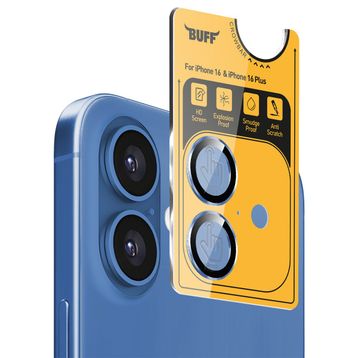 Buff iPhone 16/16 Plus Mavi Metal Kamera Lens Koruyucu