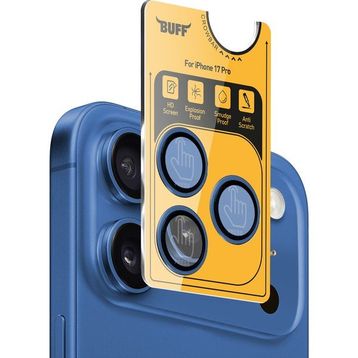 Buff iPhone 17 Pro Mavi Metal Kamera Lens Koruyucu