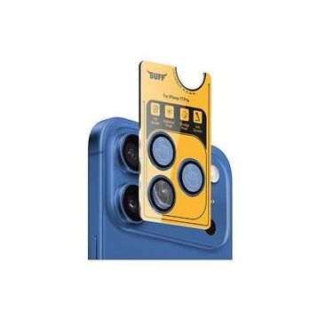 Buff iPhone 17 Pro Mavi Metal Kamera Lens Koruyucu