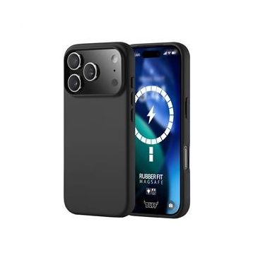 Buff iPhone 17 Pro Max Magsafe Rubber Fit Siyah Silikon Kılıf