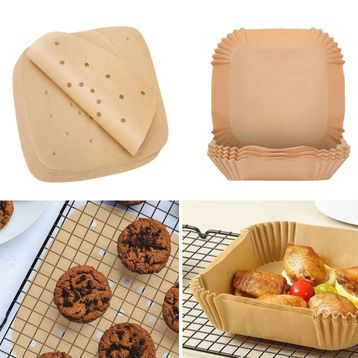 Buffer 200 Adet Tek Kullanımlık Hava Fritöz Yağ Geçirmez Yapışma Air Fryer Pişirme Kağıdı