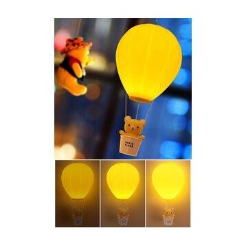 Buffer Balonlu Ayıcıklı Eglenceli Dekoratif Aydinlatmasi Gece Lambası