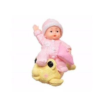 Buffer Decotown Hediyelik Sevimli Pembe Bebek Biblo Polyester Süs Eşyası