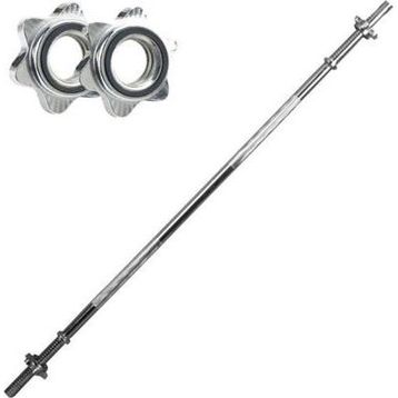 Buffer Düz Bar 120 cm Krom Halter Ağırlık Barı