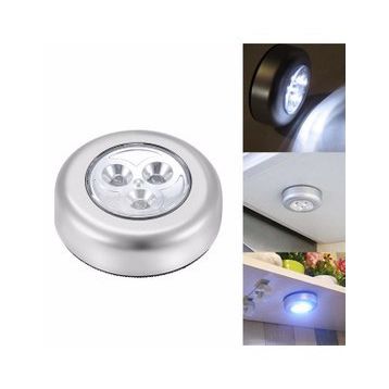 Buffer Kablosuz Spot Pilli Dokunmatik Led Lamba 3 Ledli Dolap Lambası