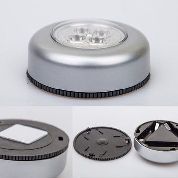 Buffer Kablosuz Spot Pilli Dokunmatik Led Lamba 3 Ledli Dolap Lambası