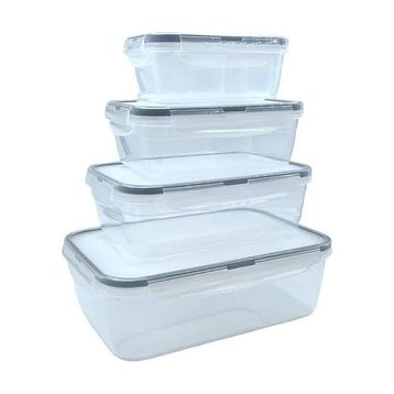Buffer LC315 4lü İç İçe Sızdırmaz Contalı Kilitli Kapaklı Plastik Erzak Saklama Kapları