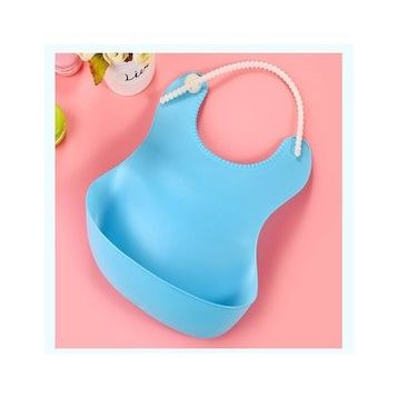 Buffer Mavi Dökülme Engelleyici Bükülebilir Çocuk Bebek Mama Önlüğü