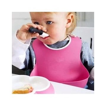 Buffer Pembe Dökülme Engelleyici Bükülebilir Çocuk Bebek Mama Önlüğü