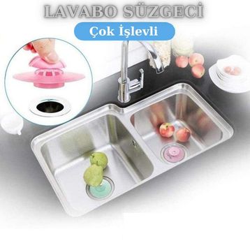 Buffer Silikon Malzeme Banyo Mutfak Gider Evye Lavabo İçine Çöp Tıpası
