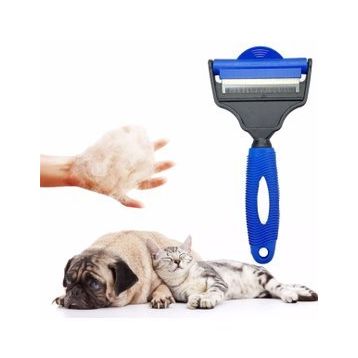 Buffer Telli Çift Taraflı Ergonomik Evcil Hayvan Tarama Fırçası Tarağı