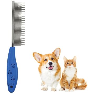 Buffer Tüy Açıcı Kedi Köpek Tarağı Tek Taraflı Metal Dişli Evcil Hayvan Bakım Fırçası