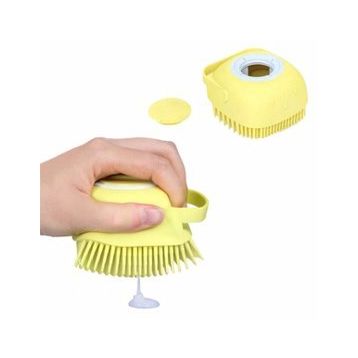 Buffer Yumuşak Silikon Malzemeli Esnek Jel Hazneli Masaj Fonksiyonlu Etkili Banyo Duş Lifi