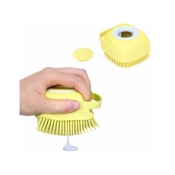 Buffer Yumuşak Silikon Malzemeli Esnek Jel Hazneli Masaj Fonksiyonlu Etkili Banyo Duş Lifi