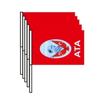 Buket BKT-301 80'li Sopalı Kağıt Bayrak