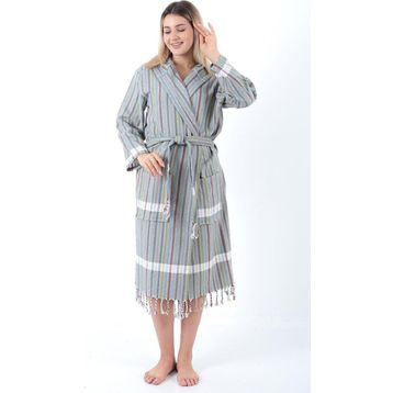Buldan Concept Gri Sunaz Peştemal Bornoz