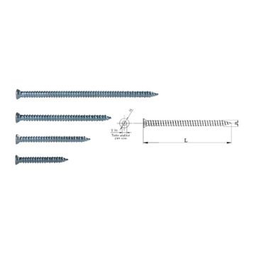 Buldex 7.5x80 8 cm 10 Adet Dubelsiz Vida