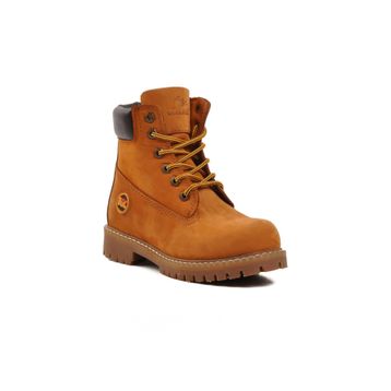 Bulldozer 240602 Tarçın Renk Nubuk Kumaş Bağcıklı Kalın Taban Erkek Bot