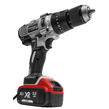 Bulldozer BPTCD365REDMAXIMPA 36v 5ah 13mm Metal Mandren Çift Akülü Darbeli Akülü Şarjlı Vidalama Matkap