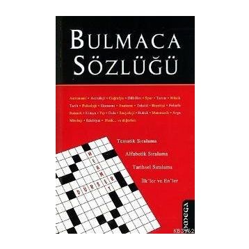 BULMACA SÖZLÜĞÜ - GENEL