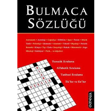 BULMACA SÖZLÜĞÜ - GENEL